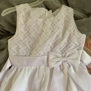 White dress for child.